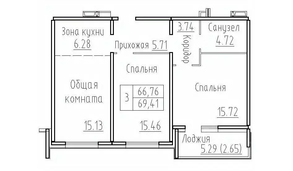 2-к кв. Новосибирская область, Новосибирский район, Мичуринский ... - Фото 0