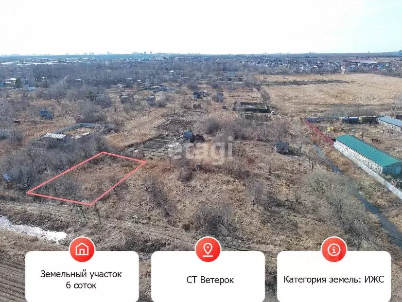 Участок в Хабаровский край, Хабаровский район, Тополевское с/пос, с. ... - Фото 1