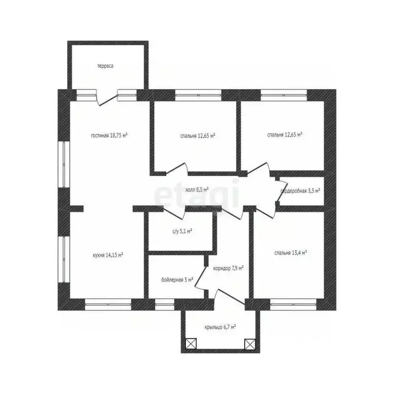 Дом в Смоленская область, Смоленский муниципальный округ, д. Быльники ... - Фото 2