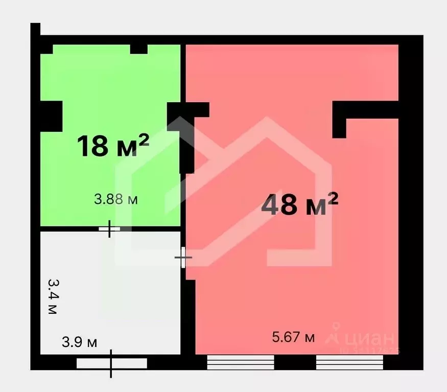 Помещение свободного назначения в Москва Ижорская ул., 6к1 (18 м) - Фото 1