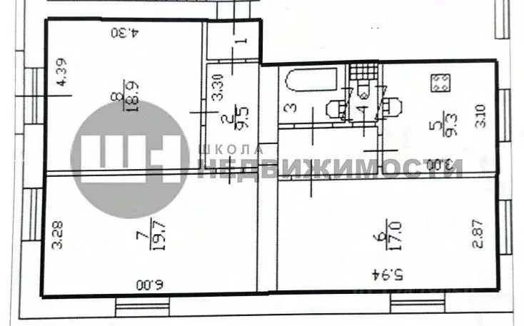 3-к кв. Санкт-Петербург Среднеохтинский просп., 40 (80.5 м) - Фото 2