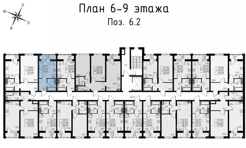 1-к кв. Тамбовская область, Тамбов ул. Имени Павла Строганова, 7 ... - Фото 1