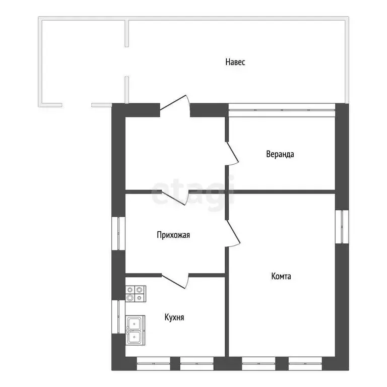 Дом в Камышлов, улица Куйбышева (30.5 м) - Фото 2