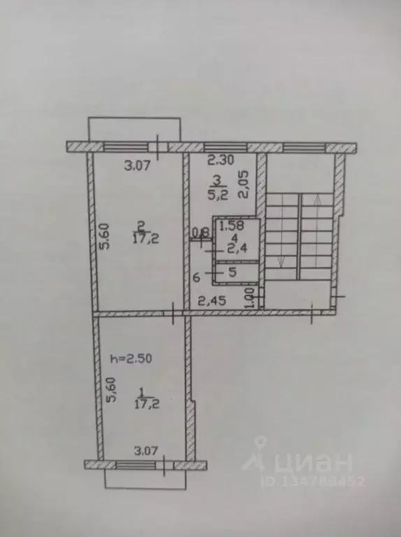 2-к кв. Хакасия, Абакан ул. Итыгина, 1 (46.0 м) - Фото 2