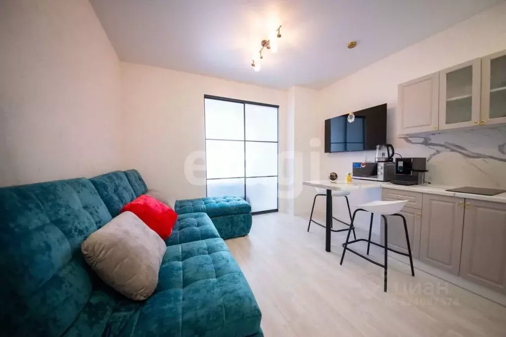 Студия Тульская область, Тула пос. Горелки, Ключевая ул., 2 (27.6 м) - Фото 1