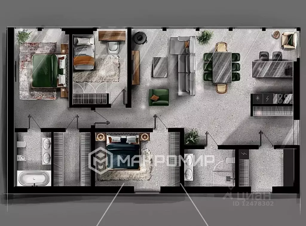 Дом в Ленинградская область, Всеволожский район, Бугровское городское ... - Фото 2