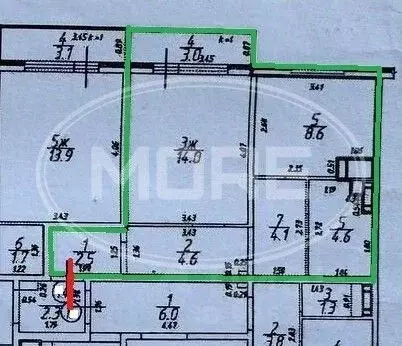 1-к кв. Калининградская область, Калининград ул. Левитана, 63к3 (38.4 ... - Фото 1