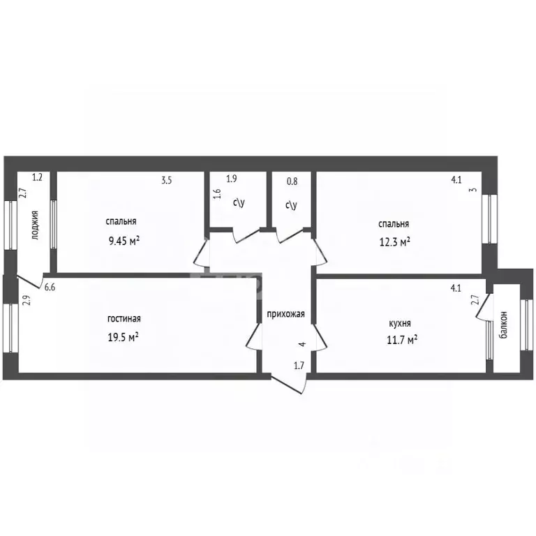 3-к кв. Дагестан, Дербент ул. Саида Габиева, 18 (61.5 м) - Фото 2