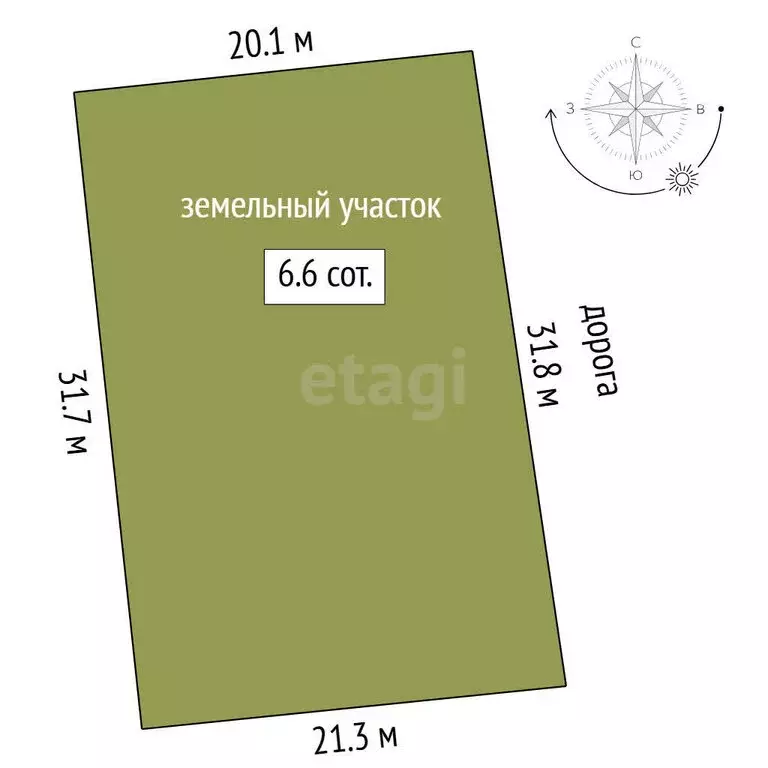Участок в Тюменский муниципальный округ, СНТ Москвичка, Профсоюзная ... - Фото 1