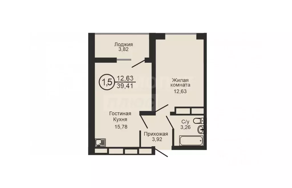 1-к кв. Оренбургская область, Оренбург ул. Перовского, 1 (39.41 м) - Фото 2