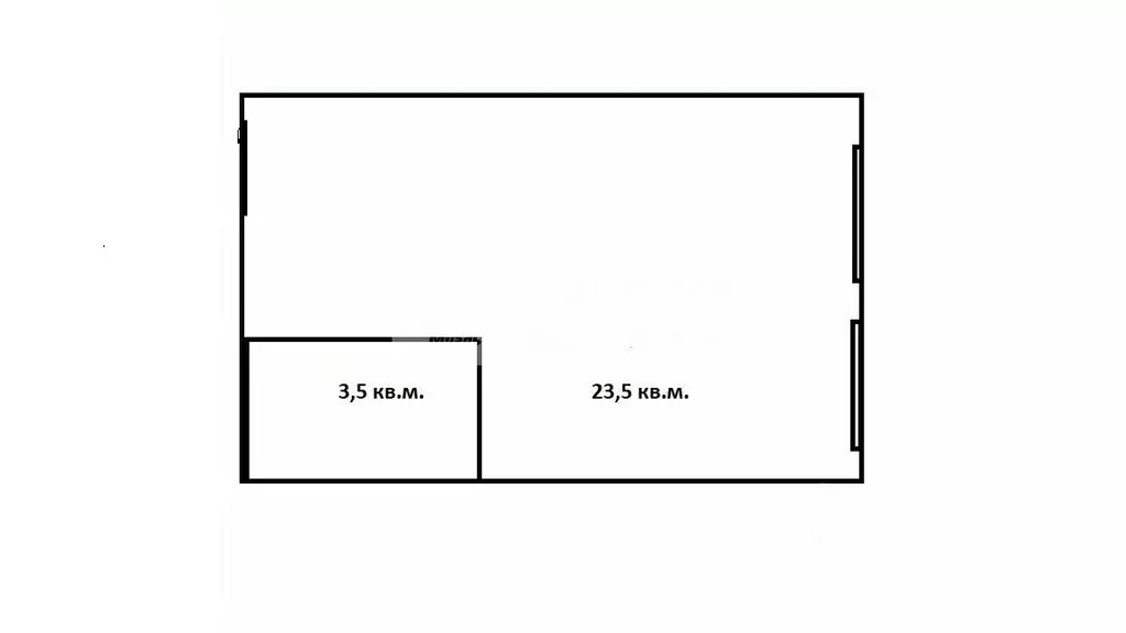 Студия Москва Подъемная ул., 14С44 (23.5 м) - Фото 2