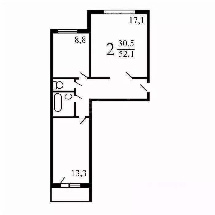 2-к кв. Москва ул. Академика Янгеля, 14К1 (51.9 м) - Фото 1