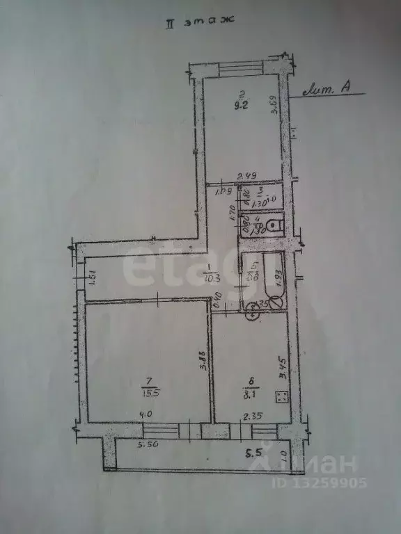 2-к кв. Липецкая область, Измалковский муниципальный округ, с. Чернава ... - Фото 2