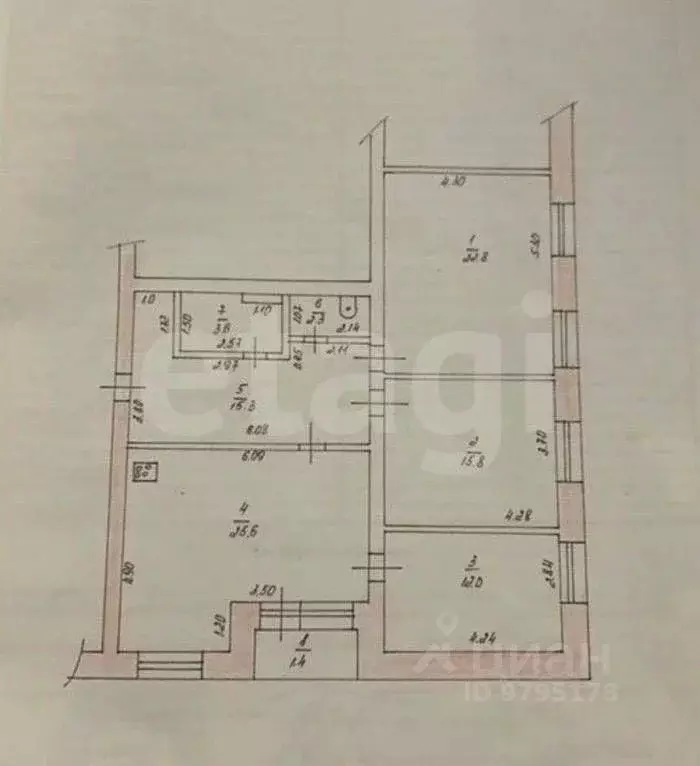 3-к кв. Татарстан, Казань ул. 2-я Даурская, 4к2 (98.8 м) - Фото 2
