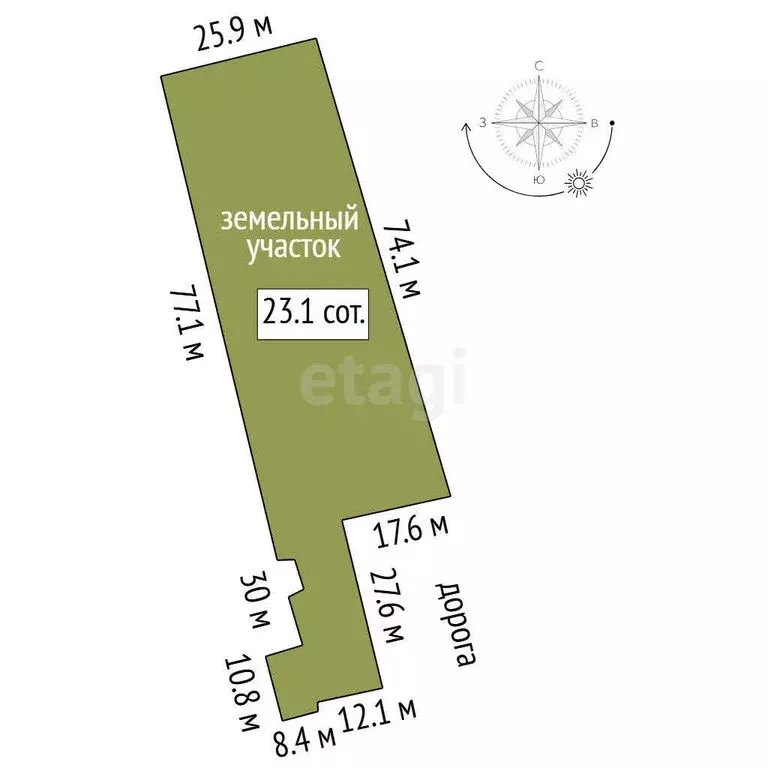 Участок в Тюменский муниципальный округ, село Кулига, Транспортная ... - Фото 1