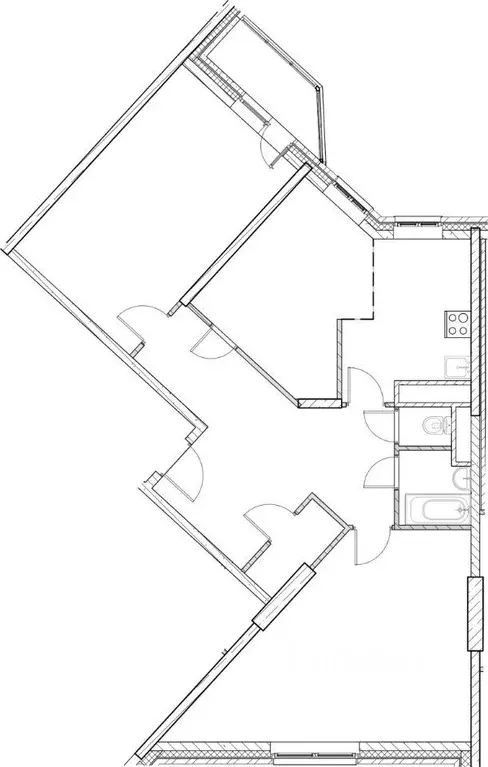 Квартира, 3 комнаты, 89.3 м - Фото 1