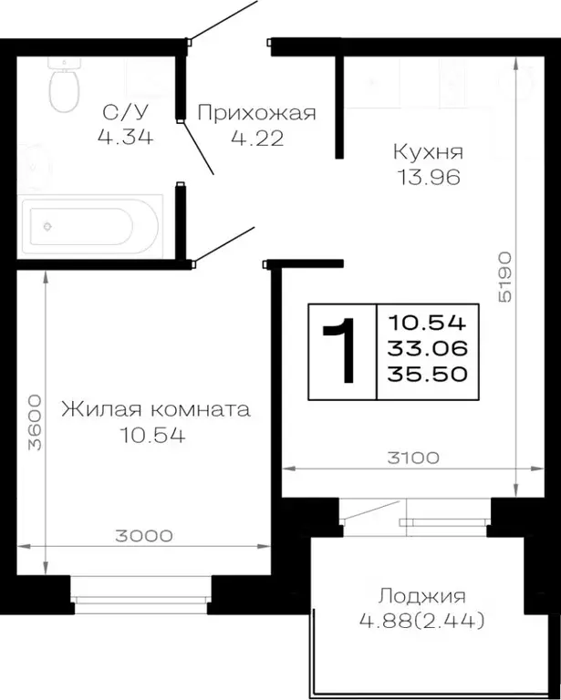 1-к кв. Краснодарский край, Анапа муниципальный округ, Нижняя ... - Фото 1