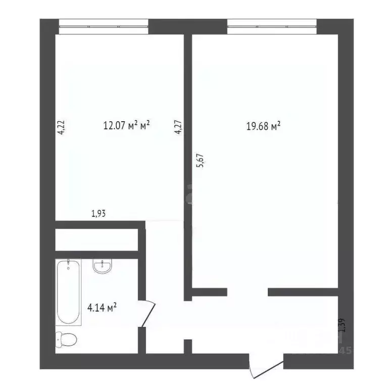 1-к кв. Нижегородская область, Нижний Новгород Кузнечиха жилрайон, ... - Фото 1