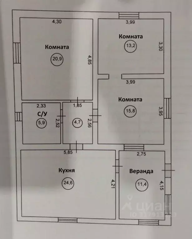 Дом в Белгородская область, Старооскольский городской округ, с. ... - Фото 1