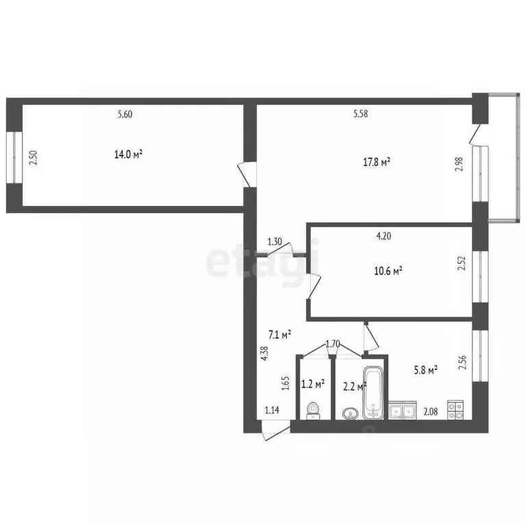 Офис в Саха (Якутия), Якутск ул. Чиряева, 8 (62 м) - Фото 1