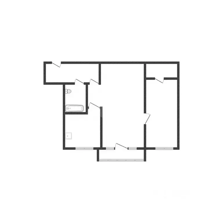 2-к кв. Алтайский край, Барнаул Северо-Западная ул., 175 (46.9 м) - Фото 2