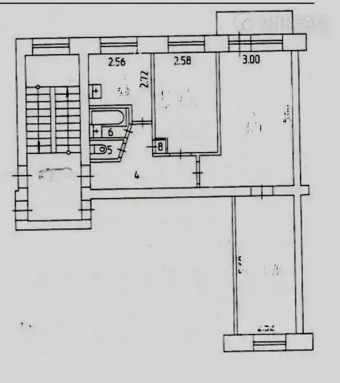 3-к кв. Московская область, Долгопрудный Московское ш., 43к3 (59.0 м) - Фото 1