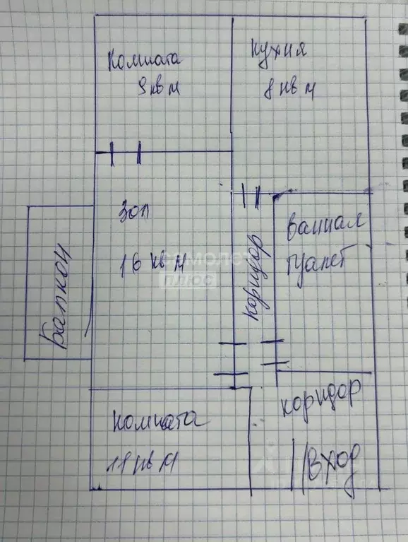 3-к кв. Липецкая область, Липецк просп. Победы, 102 (55.0 м) - Фото 2