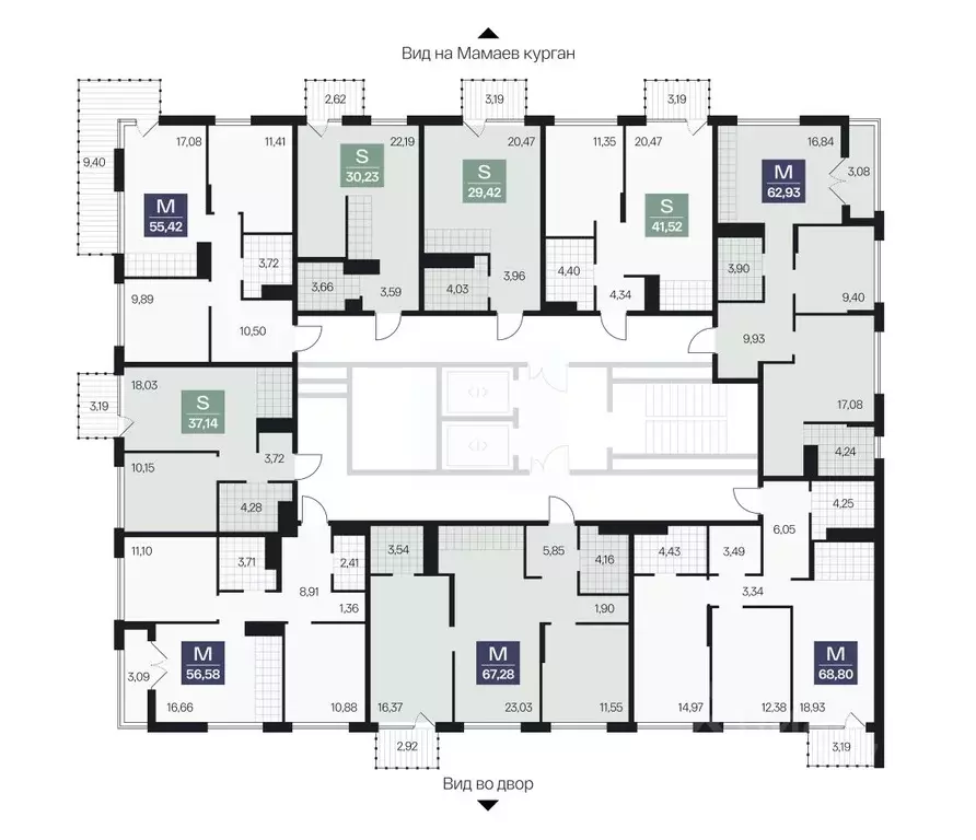 2-к кв. Волгоградская область, Волгоград просп. Имени В.И. Ленина, 59Г ... - Фото 2