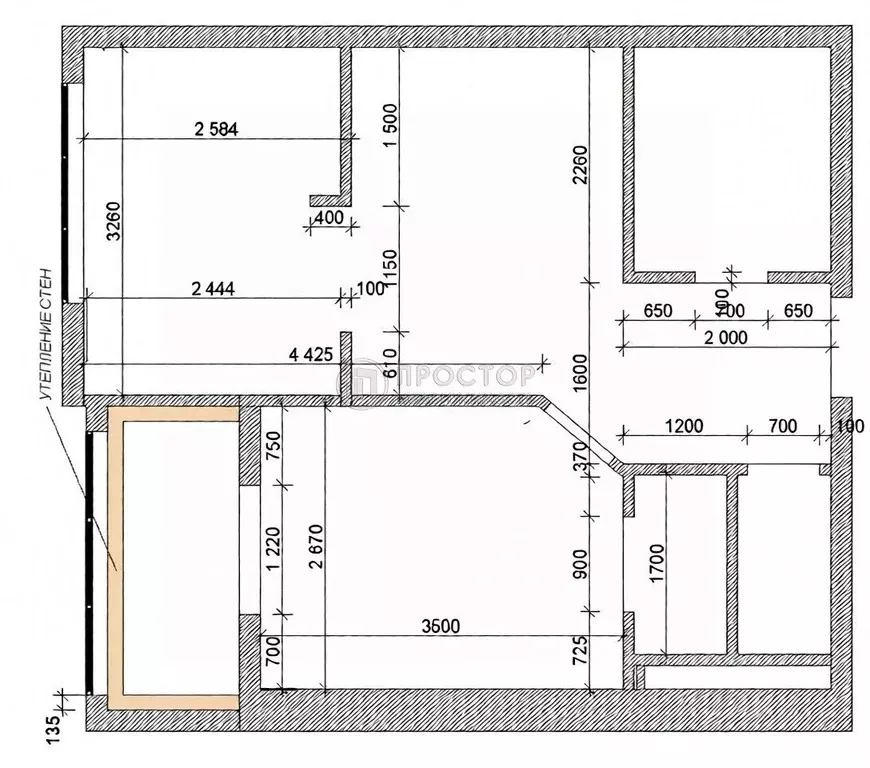 2-к кв. Москва Коломенский проезд, 21 (37.4 м) - Фото 2