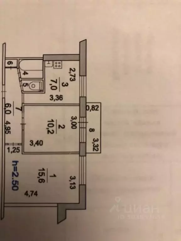 2-к кв. Московская область, Люберцы Московская ул., 13 (44.0 м) - Фото 0