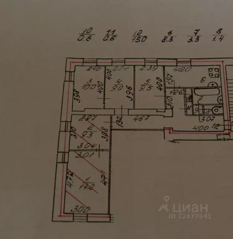 Комната Санкт-Петербург Курляндская ул., 36-38 (23.5 м) - Фото 1