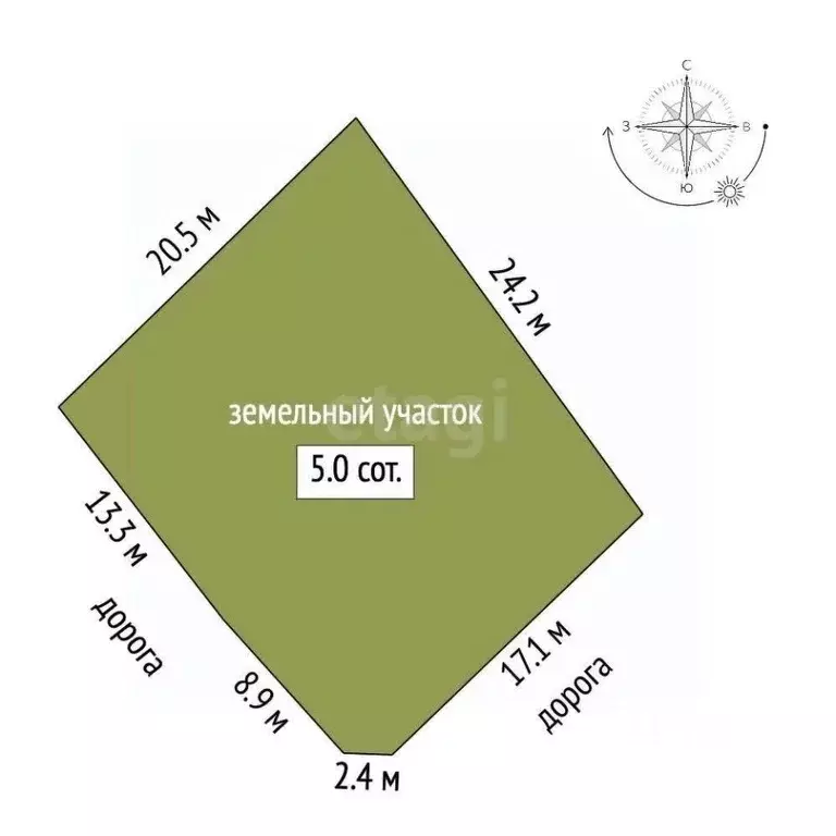 Участок в Башкортостан, Стерлитамакский район, Отрадовский сельсовет, ... - Фото 2