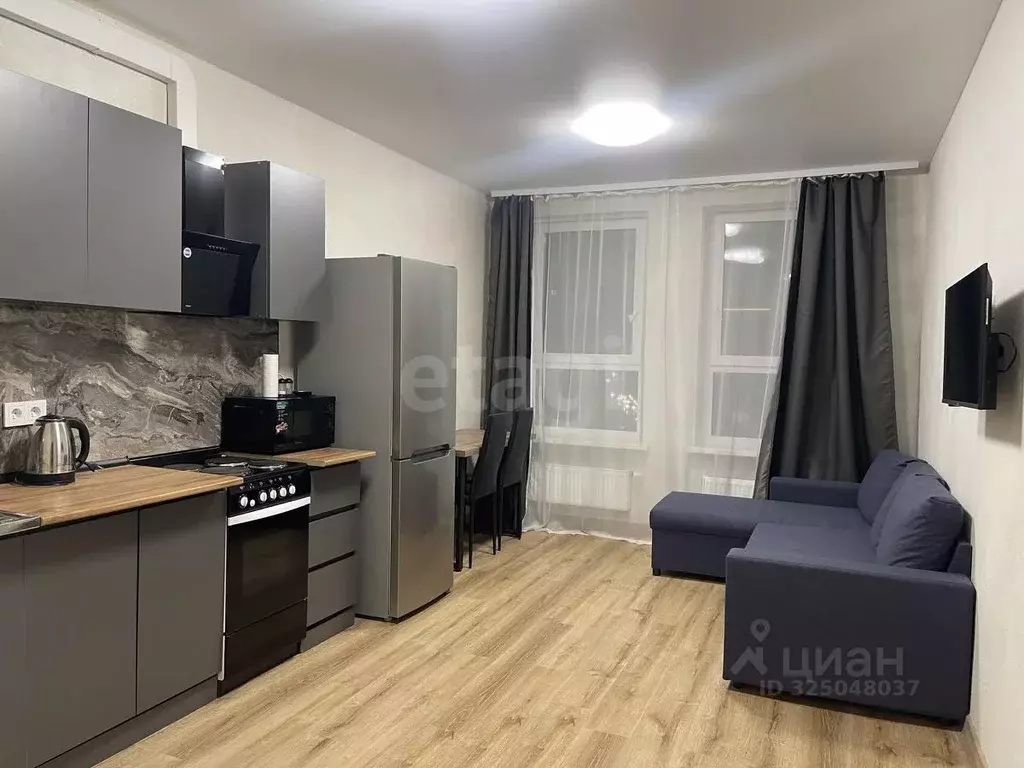 1-к кв. Тюменская область, Тюмень ул. Пожарных и Спасателей, 14 (40.6 ... - Фото 1