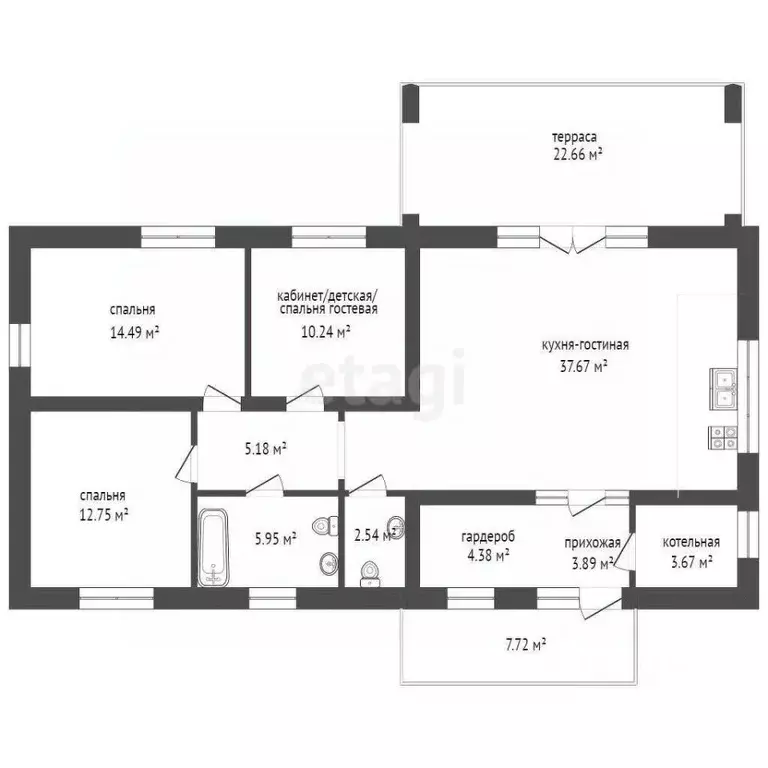 Дом в Тюменская область, Тюменский муниципальный округ, Новокаменский ... - Фото 2