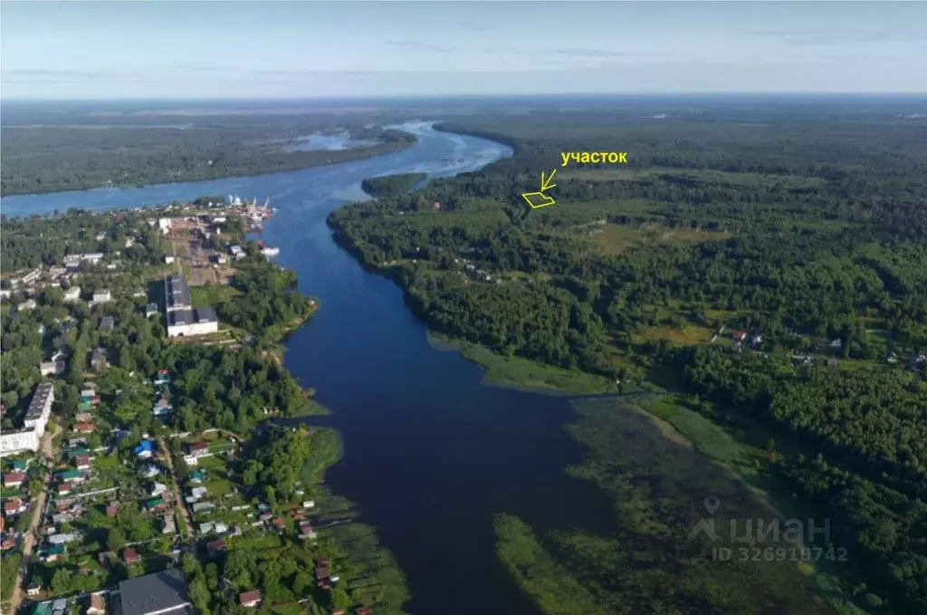 Участок в Тверская область, Кимрский муниципальный округ, Сельцо ... - Фото 2