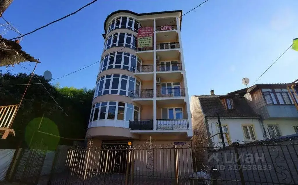 1-к кв. Краснодарский край, Сочи Мамайка мкр, ул. Волжская, 85А (37.0 ... - Фото 0