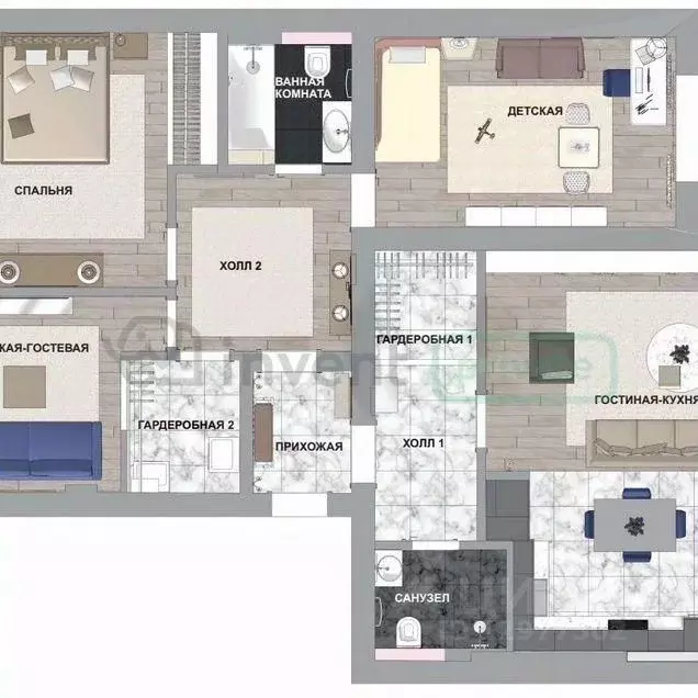 3-к кв. Калининградская область, Калининград ул. Тенистая Аллея, 50Г ... - Фото 2