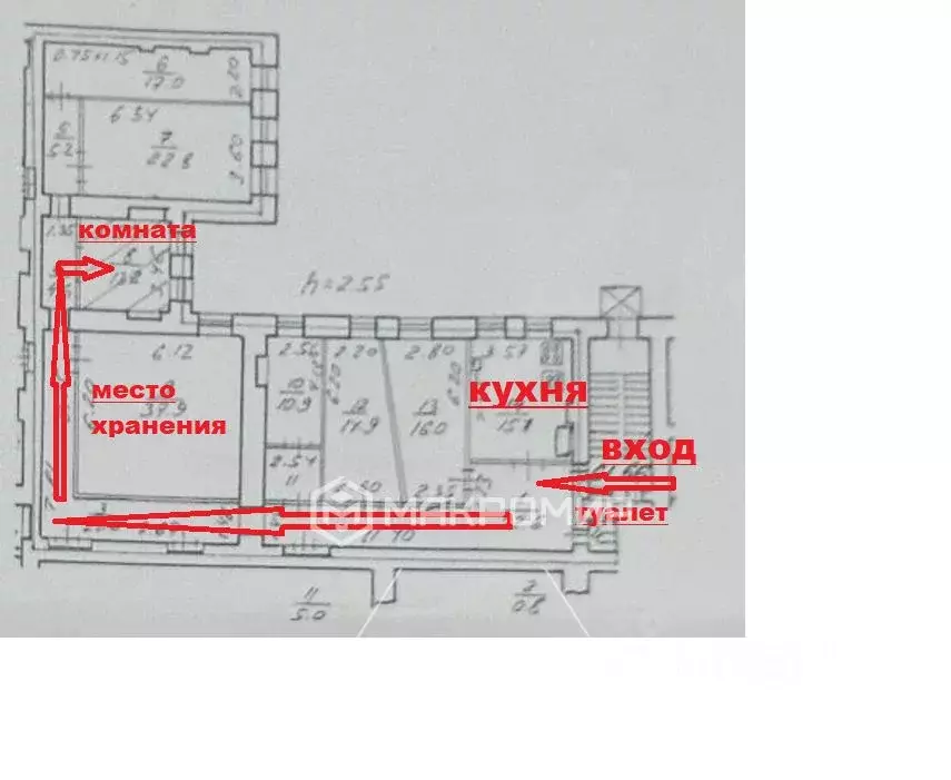 Комната Санкт-Петербург ул. Чайковского, 38/9 (14.0 м) - Фото 2