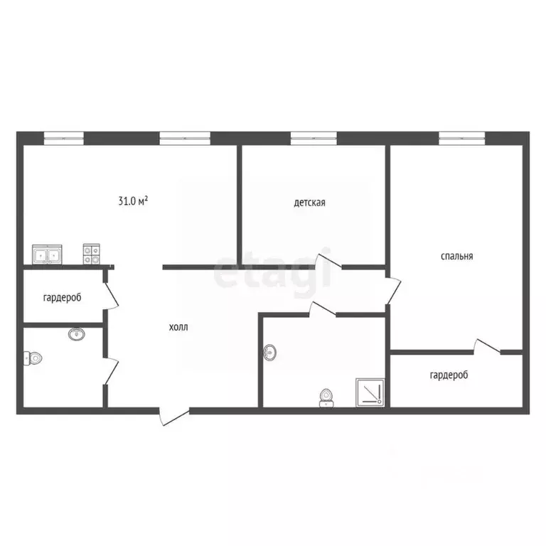 3-к кв. Тюменская область, Тюмень ул. Республики, 204к4 (93.0 м) - Фото 2