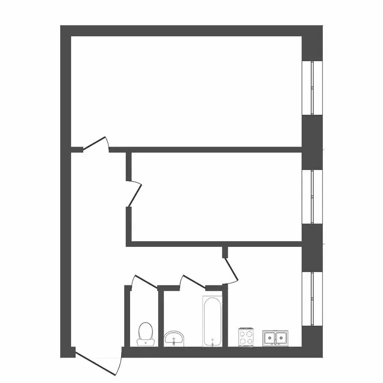 2-комнатная квартира: Тюмень, микрорайон Тарманы, Игримская улица, 18 ... - Фото 0