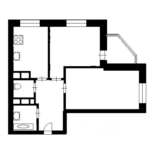 2-к кв. Башкортостан, Уфа ул. Шмидта, 158/2 (48.2 м) - Фото 1