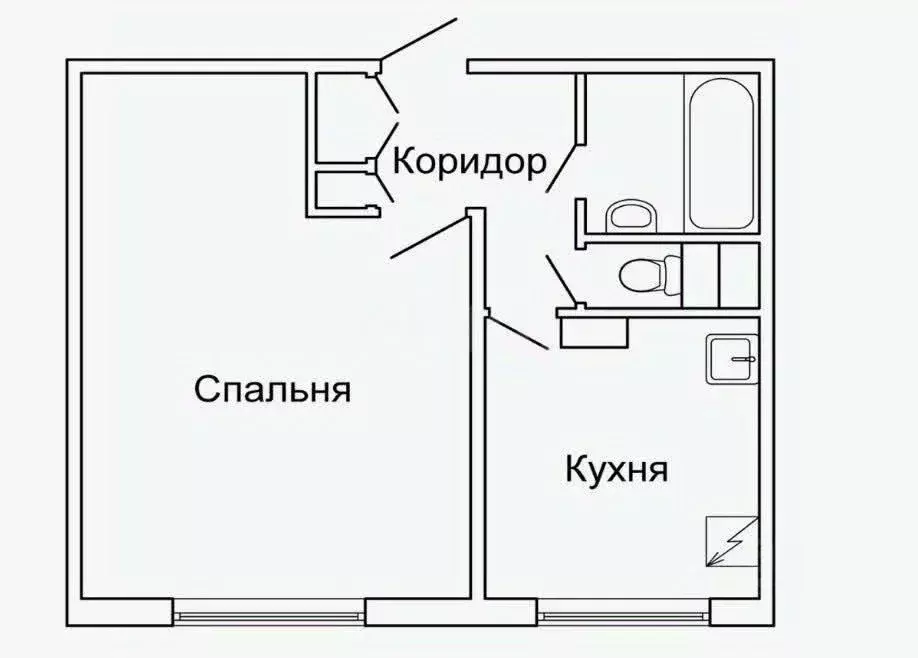 1-к кв. Липецкая область, Липецк просп. Мира, 28 (32.0 м) - Фото 1