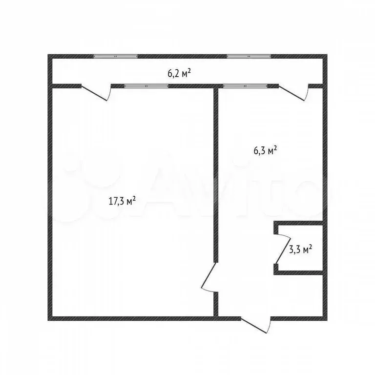 1-к. квартира, 32 м, 2/9 эт. - Фото 0