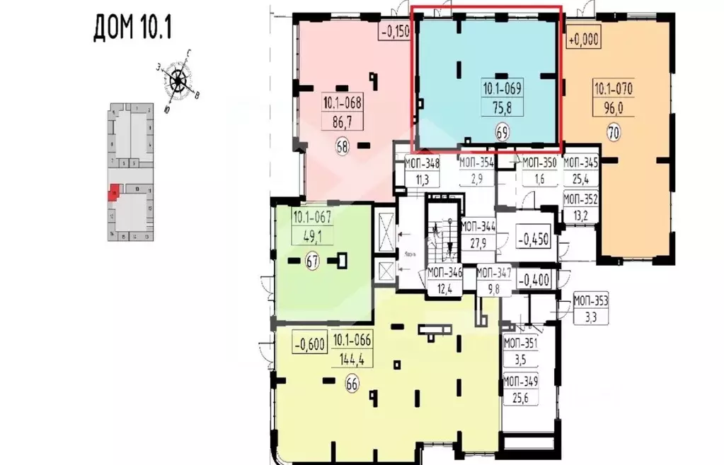 Помещение свободного назначения в Москва Прокшино жилой комплекс, ... - Фото 1