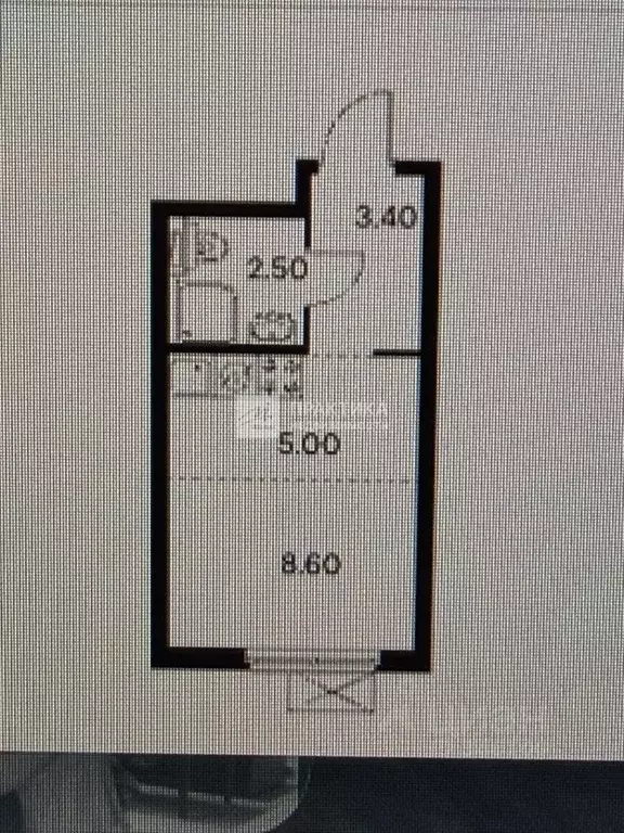Студия Москва Полярная ул., 27к5 (19.5 м) - Фото 2