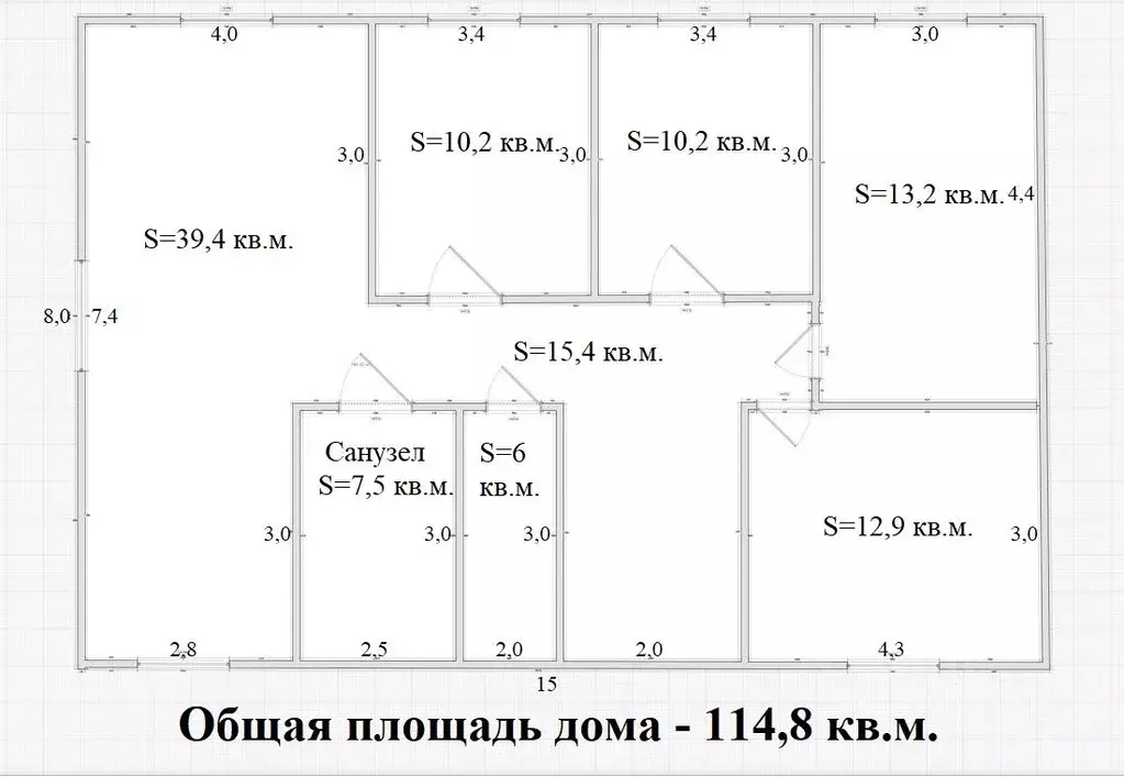 Дом в Новгородская область, Малая Вишера ул. Березовая Аллея, 7 (115 ... - Фото 1