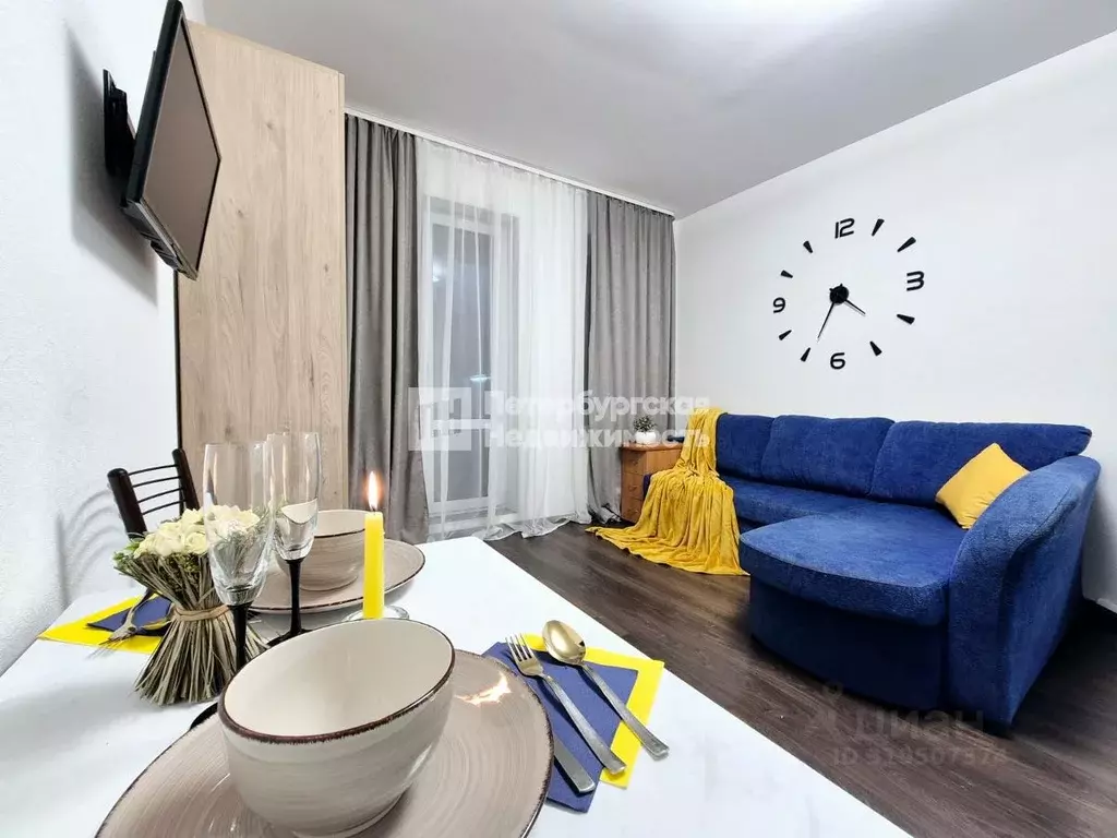 Студия Санкт-Петербург ул. Струве, 6 (28.15 м) - Фото 0