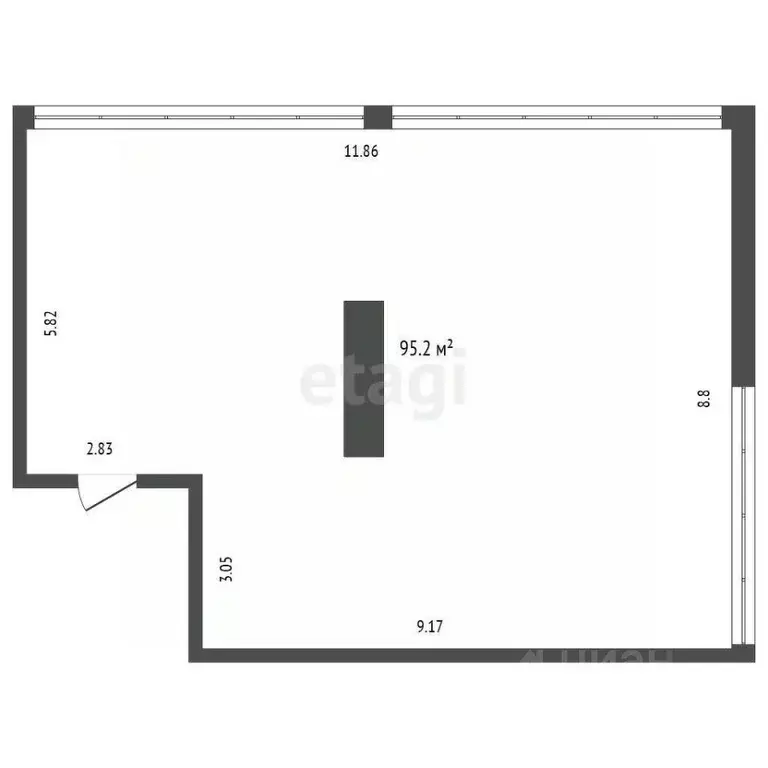 Помещение свободного назначения в Тюменская область, Тюмень ул. ... - Фото 1