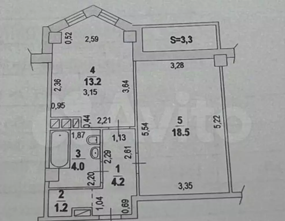 Продаётся квартира-студия, 45 м - Фото 0