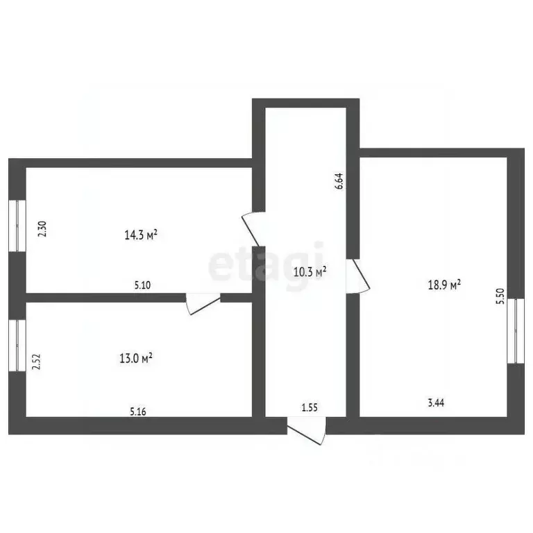 2-к кв. Саха (Якутия), Якутск ул. Мостовиков, 4 (56.5 м) - Фото 2
